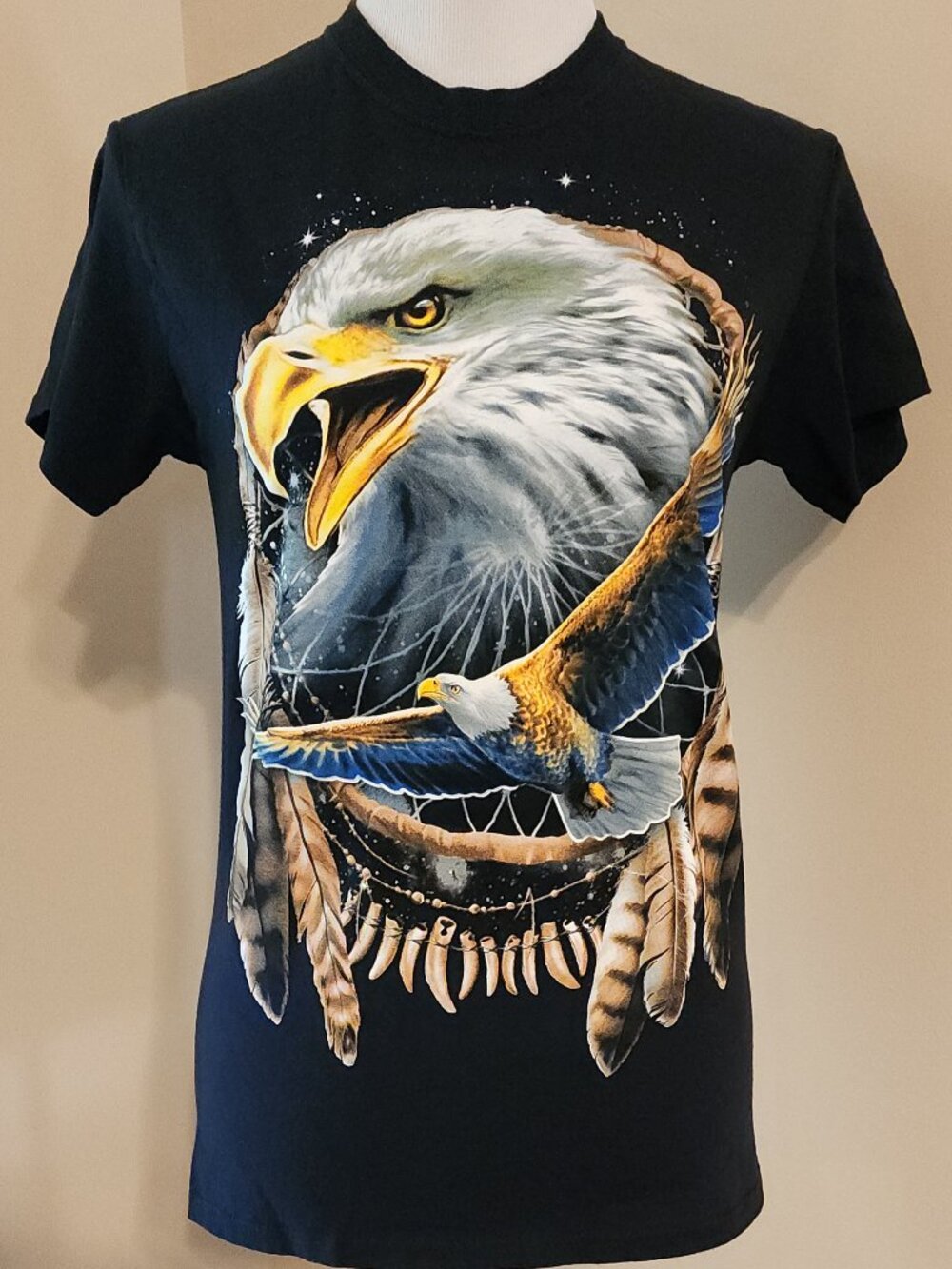 EAGLE Dreamcatcher T-Shirt Sz Small Chest: 17" Length: 26.5" Unisex 100% Cotton